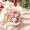 (US Local)6pcs Set Xmas Theme DIY Diamond Painting Coasters Kit with Holder Kit