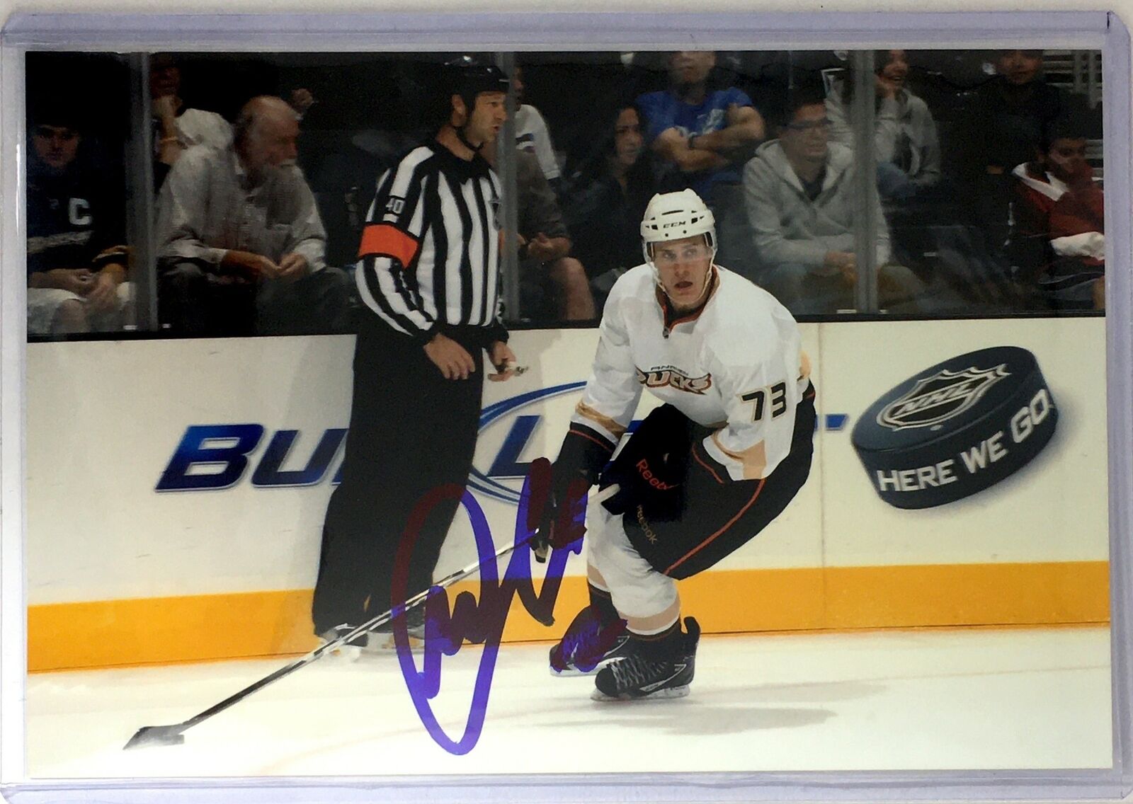 Mat Clark Signed 4x6 Photo Poster painting Anaheim Ducks Autograph Auto