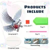 2D Flat DIY 5D DIY Diamond Art Tabletop Ornament Kit for Table Home Decor (Bird)