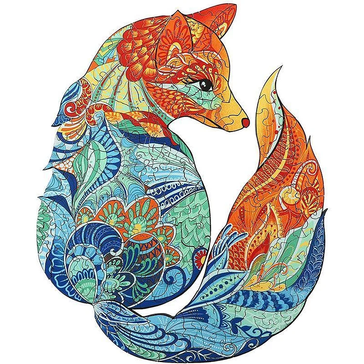 Foxes Wooden Jigsaw Puzzle