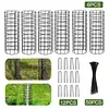 6 Pcs Tree Trunk Protector Metal Plant Guard Protectors with Zip Ties & Stakes