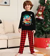 Halloween Family Parent-child Christmas Plaid Cartoon Pajamas