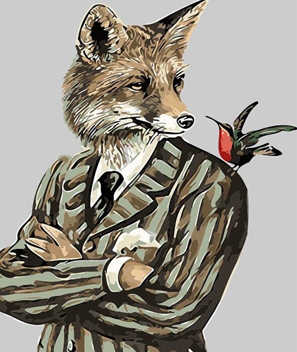

Gentleman Fox – Paint By Numbers - 40*50CM, 501 Original