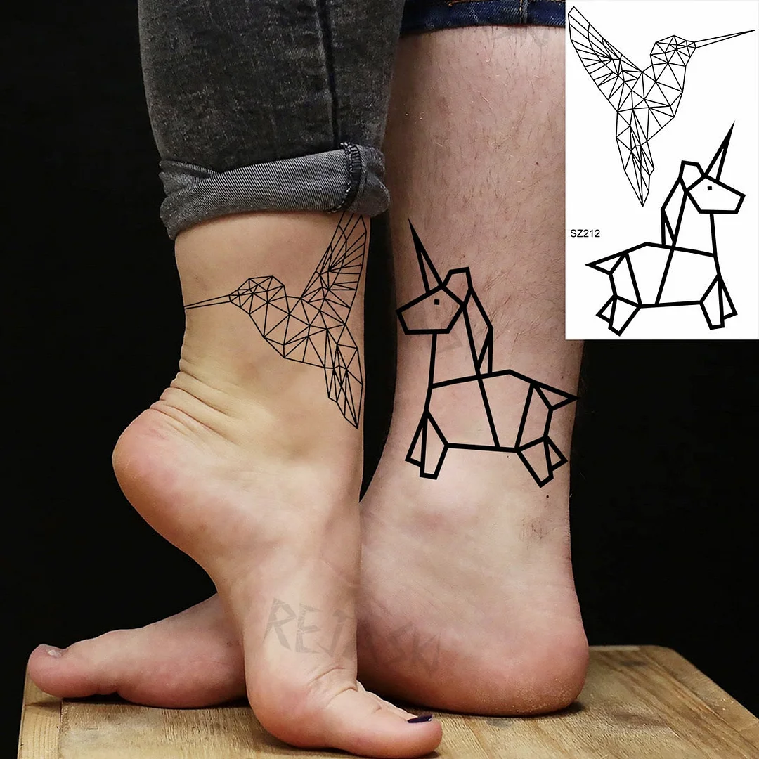 Realistic Sunflower Fashion Wrist Temporary Tattoos For Women Gilr Butterfly Geometry Fake Tattoo Custom Armbands Washable Tatoo