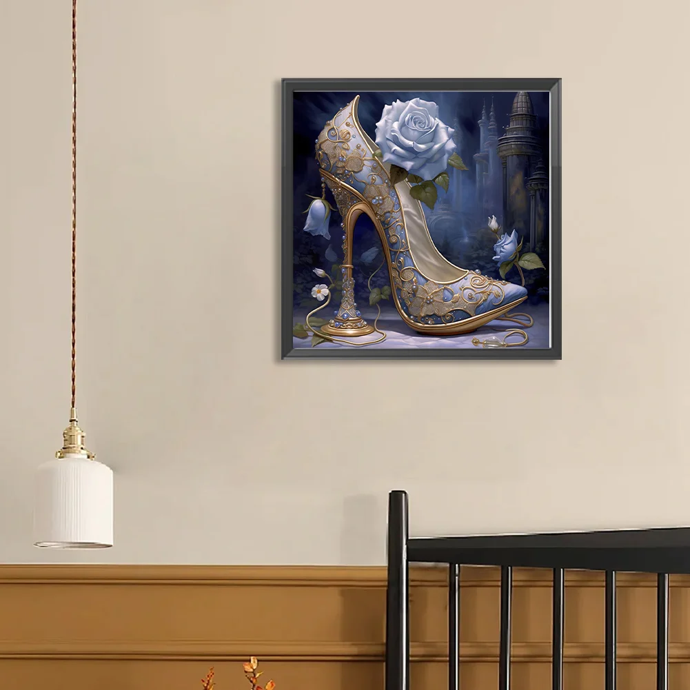 Diamond Painting - Full Round Drill - Flower High Heel(Canvas|40*40cm)