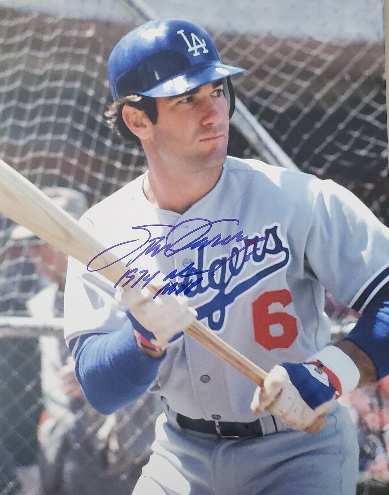 Autographed STEVE GARVEY 11X14 Los Angeles Dodgers Photo Poster painting w/ Show Ticket