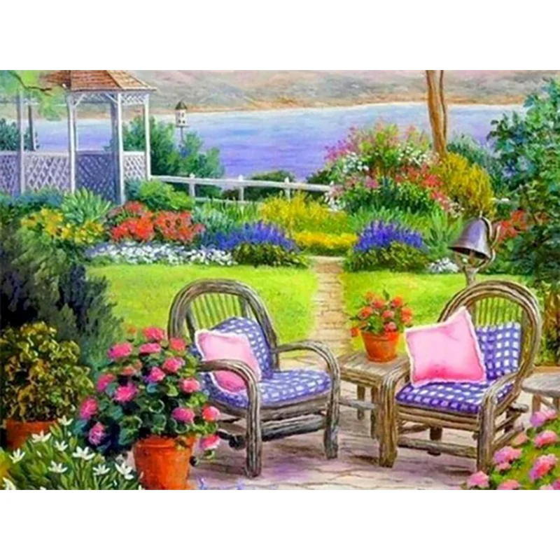 Diamond Painting - Full Round/Square Drill - Countryside View(30*40 - 50*60cm)