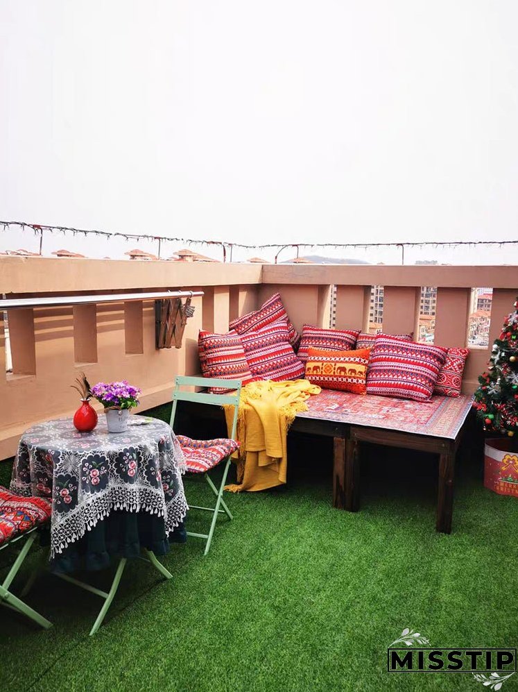 Vintage ethnic style throw pillow cushion backrest pillow bohemian