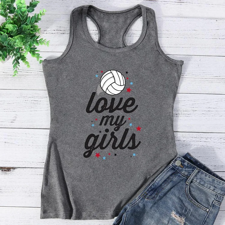 Love My Girls Volleyball? Vest Top-Annaletters
