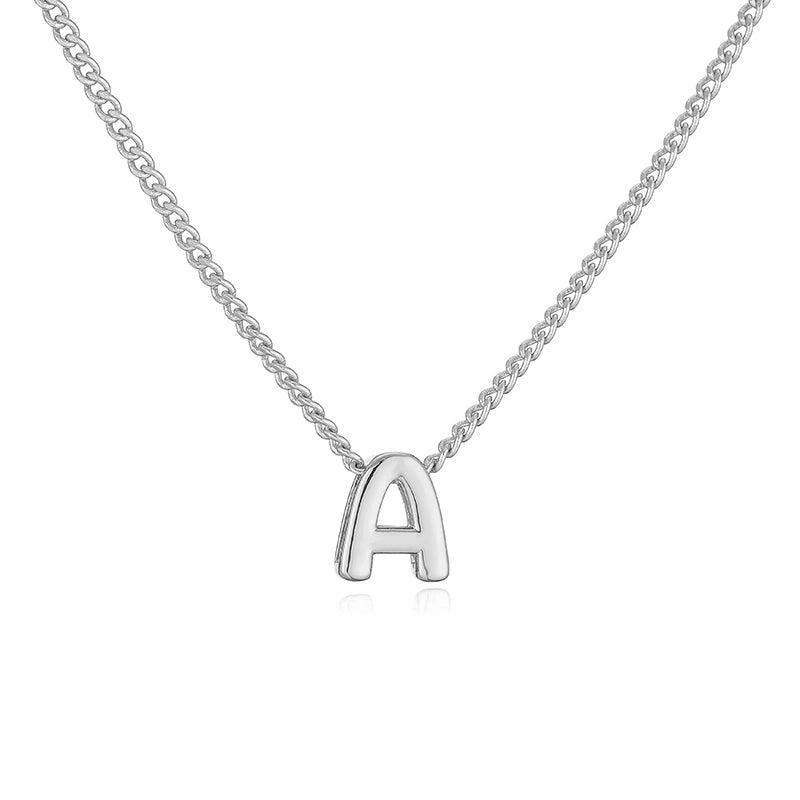 Copper 18K Gold Plated Letter Necklace
