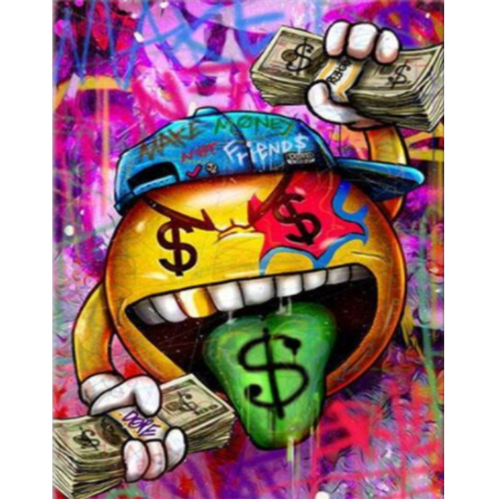 

Graffiti Funny Face - Round Drill Diamond Painting - 30*40CM, 501 Original