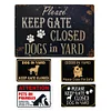 5pcs - Please Keep Gate Closed- Vintage Metal Signs(16*12Inch)