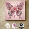 DIY Pearl Painting Butterfly for Home Wall Decor with Frame(25x25cm)