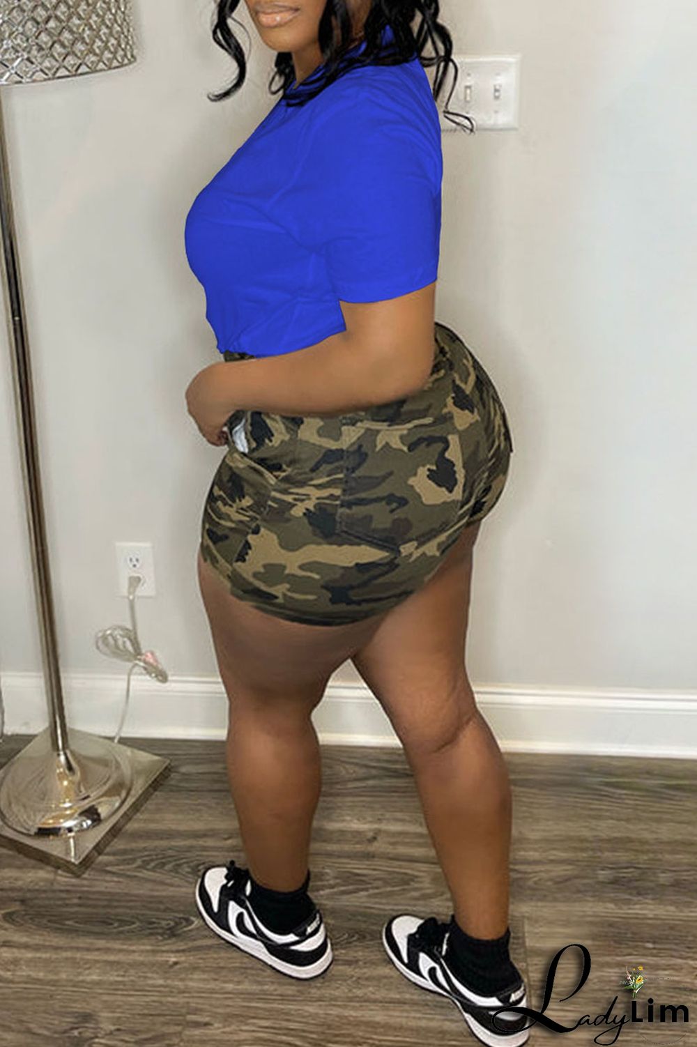 Red Casual Street Print Patchwork O Neck T-Shirts