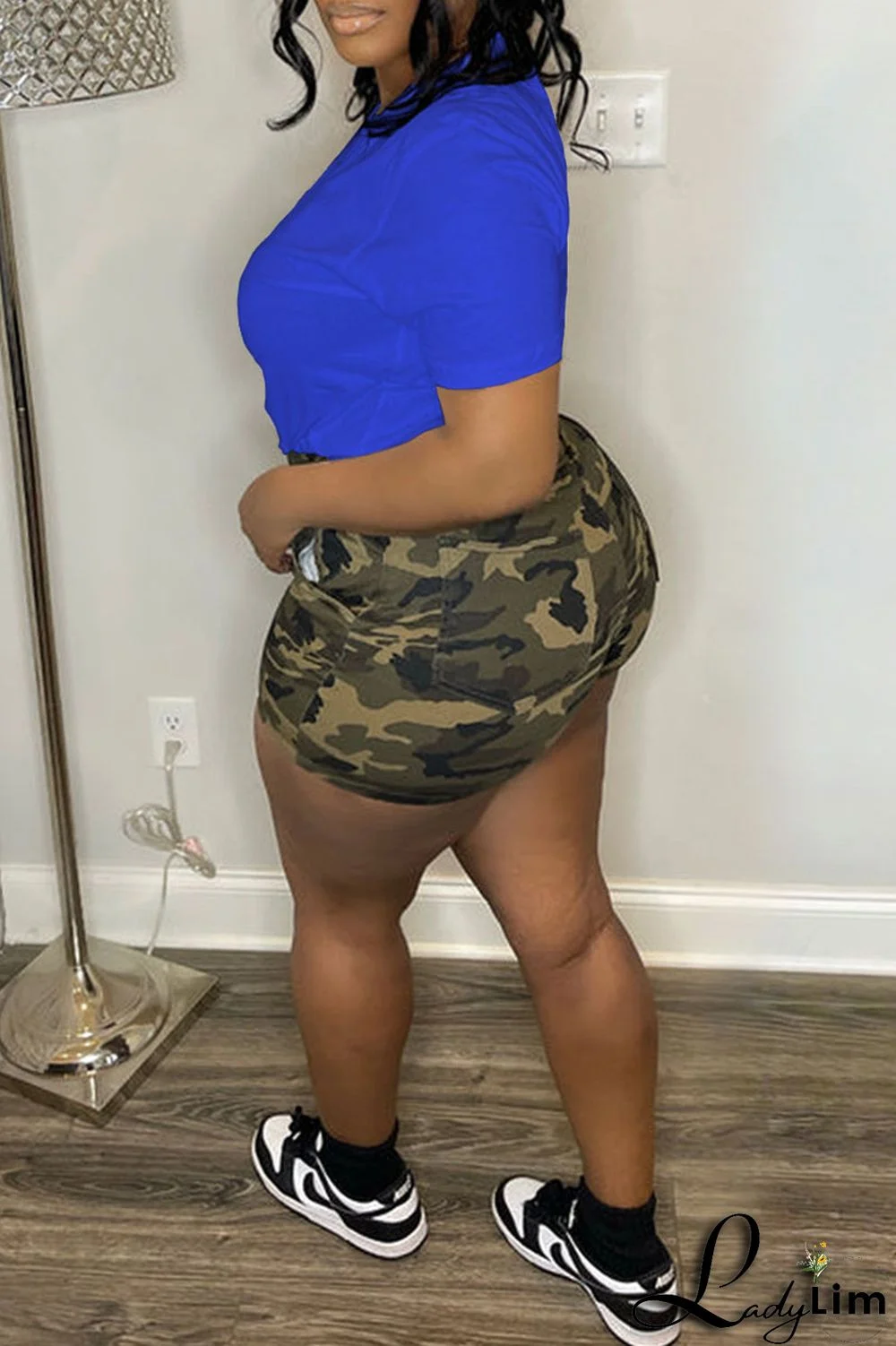 Red Casual Street Print Patchwork O Neck T-Shirts