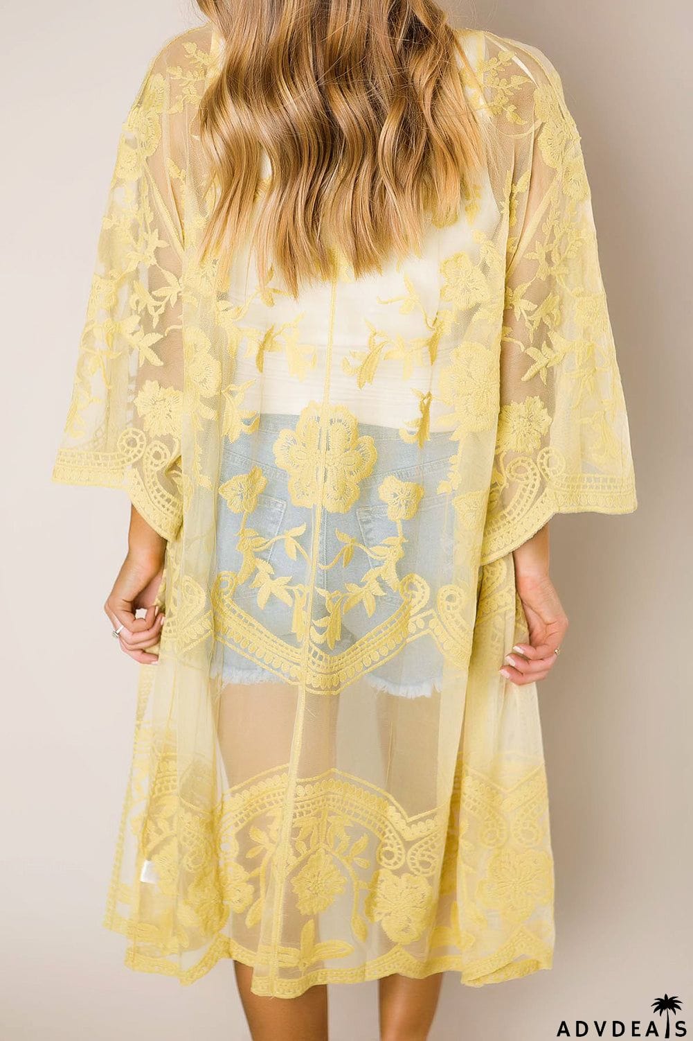 Floral Lace Kimono