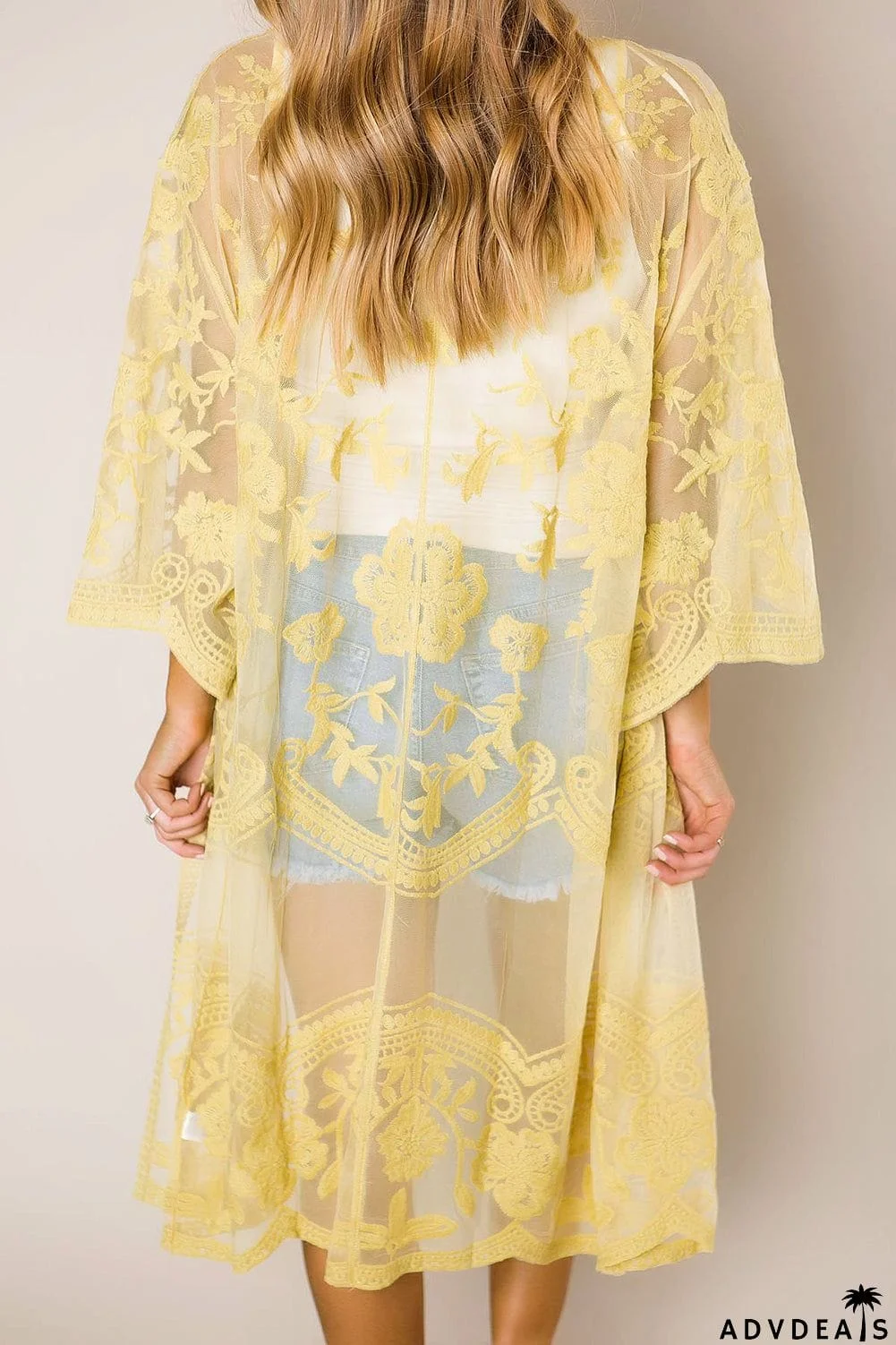Floral Lace Kimono