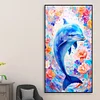 >SALE<5D DIY Full Round Drill Diamond Painting Dolphin Kit Home Decoration 40x70cm
