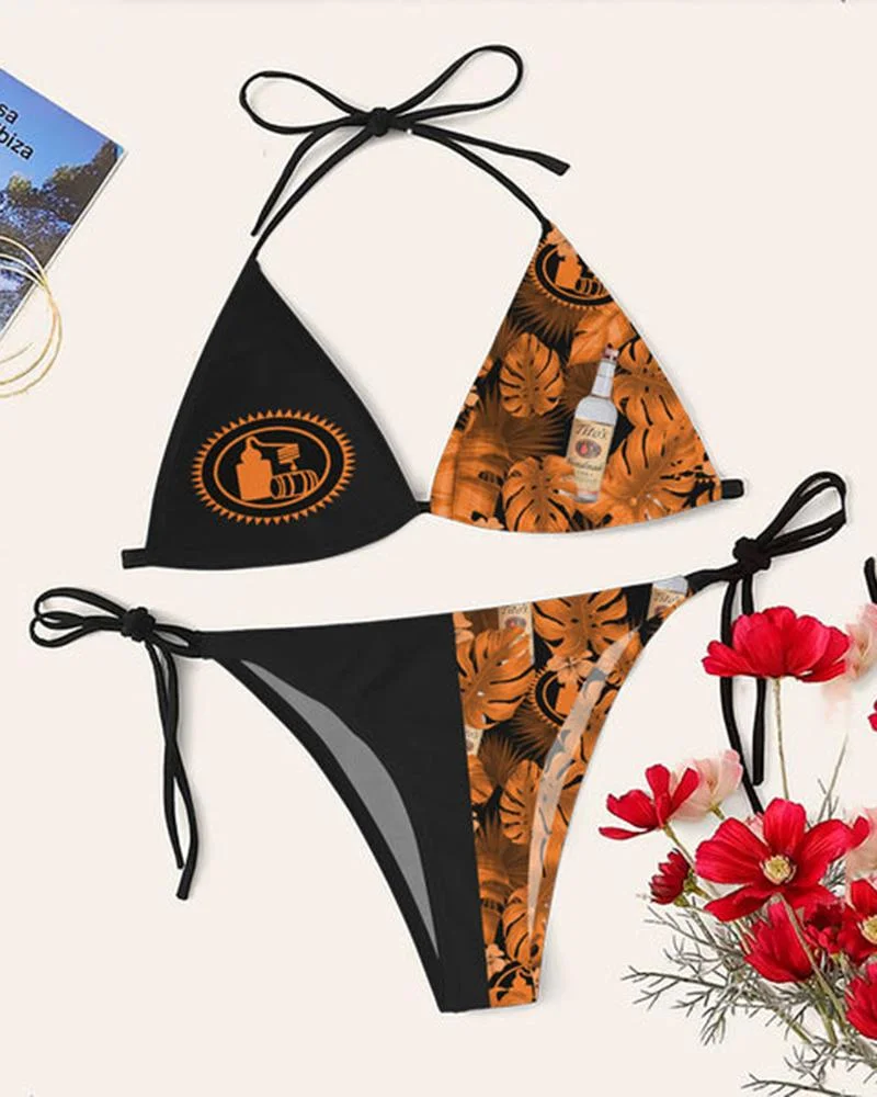 Women's Casual Printed Bikini Suits-052322