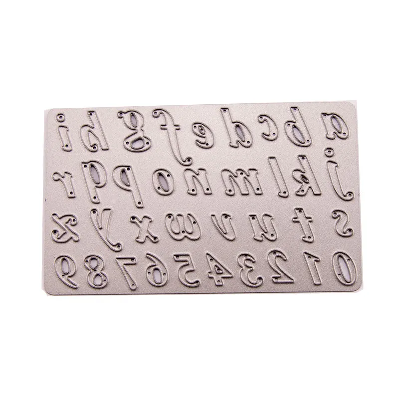 Metal DIY Scrapbooking Photo Numeral Alphabet Letter Die Cutting Dies Decor Embossing Craft Card Emboss Template