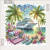 (Box Packaging)Diamond Painting-DIY Crystal Rhinestone Beach Vacation