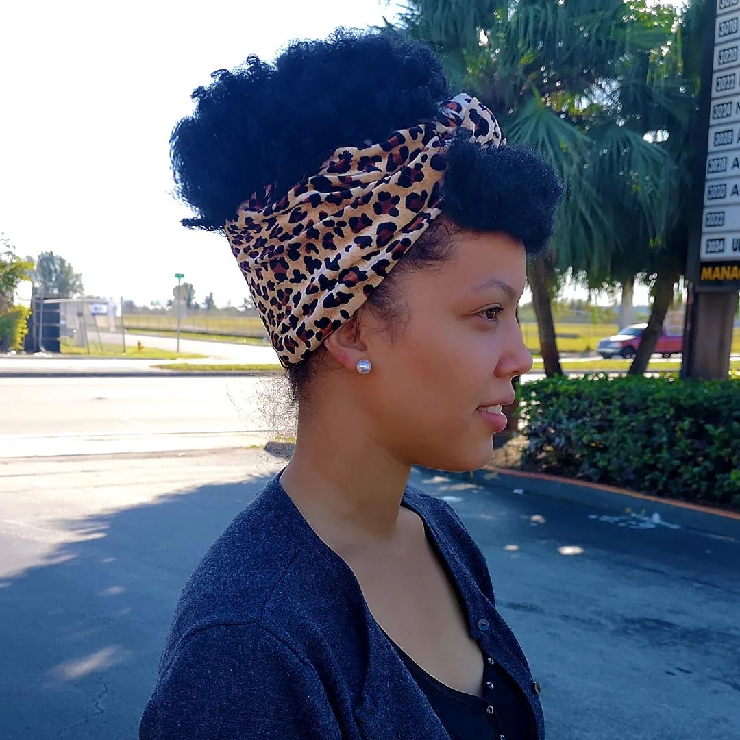 Leopard | Wrap-wig Combined with Nightcap(2 in 1)| - AW116