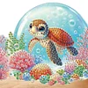 (US Local)Sea Turtle DIY Diamond Painting Hanging Hook No Hole Punching Wall Decoration
