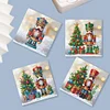 (US Local)6Pcs Nutcracker DIY Diamond Painting Card for Holiday Party Favors for Friends Greeting Card Kit