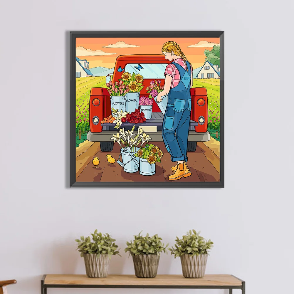 Full Round Diamond Painting 30*30cm - Floats