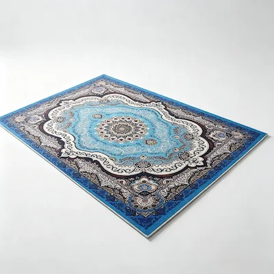 Vintage Persian Bohemian Area Rug, Machine Washable Foldable Non‑Slip Floor Carpet, Soft Skin‑Friendly Decorative Rug for Living Room Bedroom Yoga Room eltralife