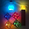 Minecraft Torch Lamp Rechargeable Torch Diamond Mining Lamp Color Changing Bottle LED Night Light, USB Rechargeable, Handheld or Wall Mounted Lighting Toy Gift for Costume Cosplay