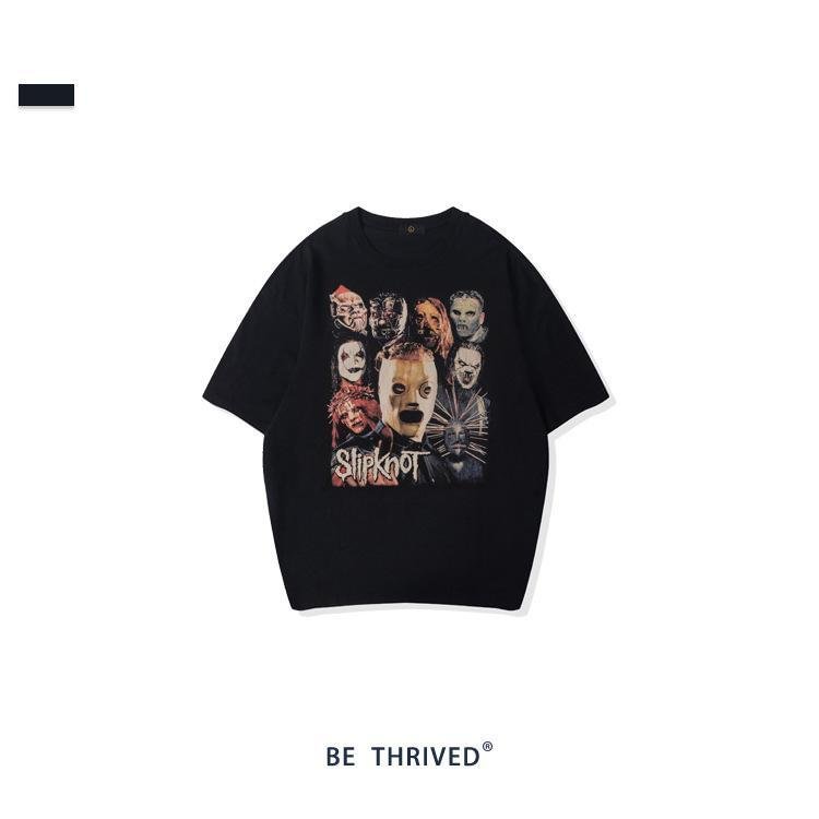 Men's loose knot band printed T-shirt