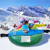PVC Thickened Ski Ring with Handles Inflatable Ski Board Kids Snow Sledding Tool