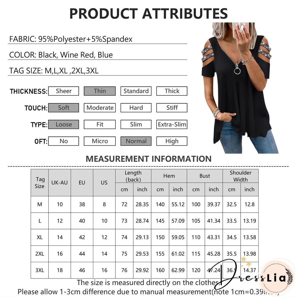 Summer Hollow Out Short Sleeve T-Shirts Women Sexy Zipper V-Neck Casual Ladies Tops Fashion Female Streetwear Blouse Tee D30