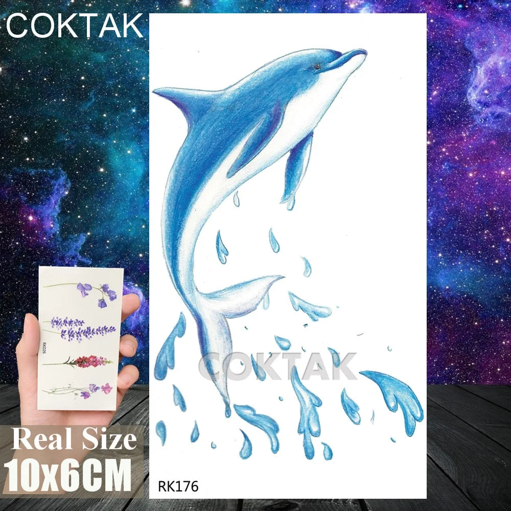 Sexy Red Lips Tooth Tongue Temporary Tattoos Sticker For Adult Body Art Painting Chest Tatoos Fake Waterproof Tattoo Paper