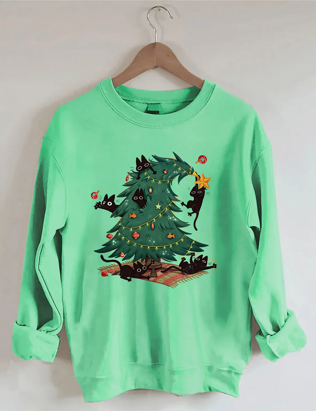 Funny Christmas Cat Sweatshirt