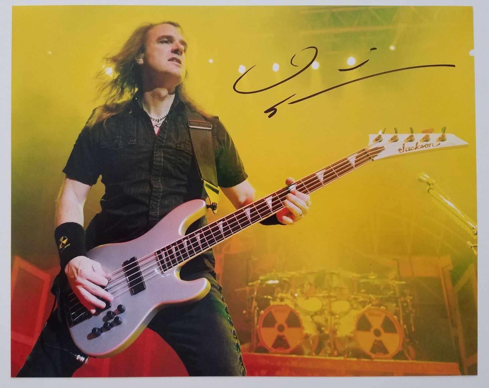 Dave Ellefson Signed 8x10 Photo Poster painting Megadeth Bassist Rockstar Legend RAD