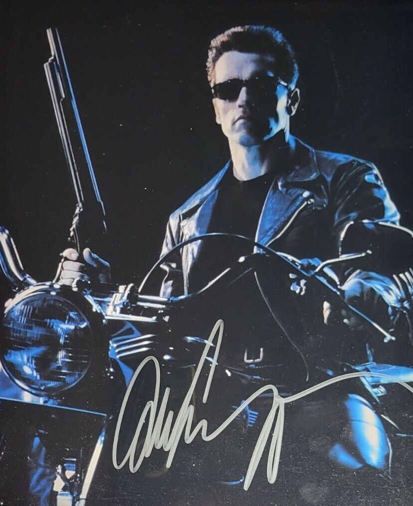 Arnold Schwarzenegger Authentic Autographed 8x10 Photo Poster painting w/ COA