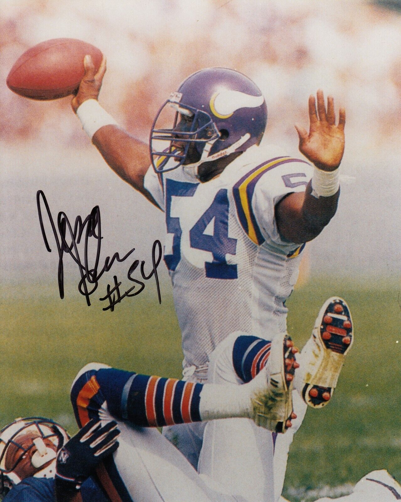 Jesse Solomon #0 8x10 Signed Photo Poster painting w/ COA Minnesota Vikings 033119