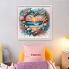 (US Local)Beach-11CT Counted Cross Stitch Kit(40x40cm)