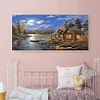 Riverside Lodge - Round Drill Diamond Painting - 80*40CM - Large Size