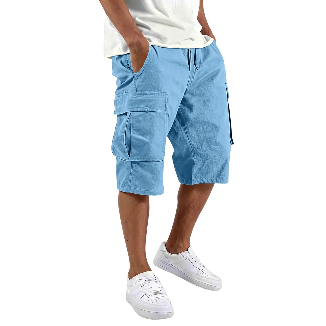 Men's Cargo Shorts With Multiple Pockets-INSPIREUSE
