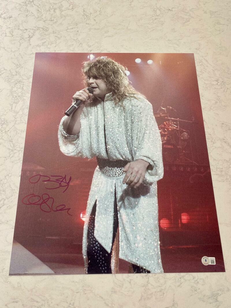 OZZY OSBOURNE SIGNED AUTOGRAPH 16X20 HUGE Photo Poster painting BLACK SABBATH ROCK LEGEND RARE E