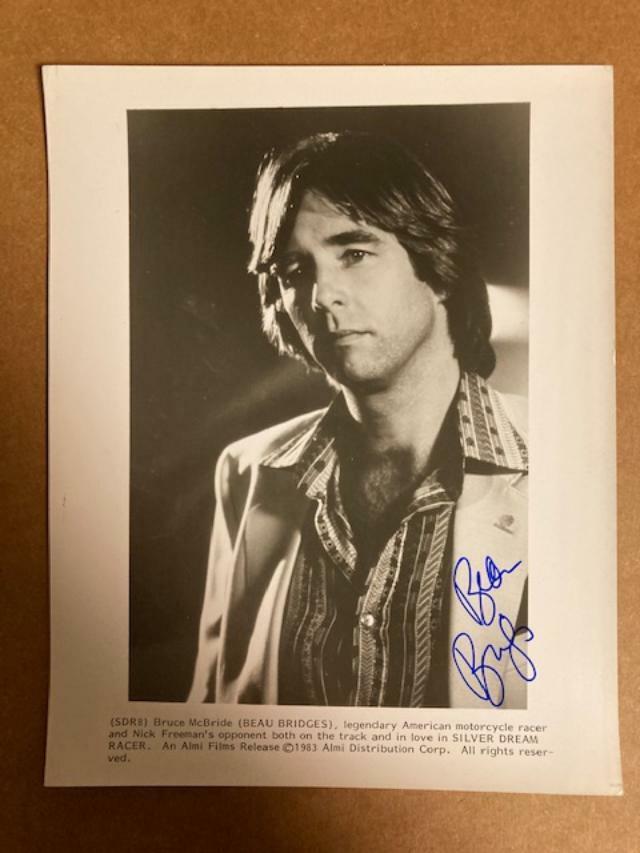 Beau Bridges Actor Boldly Signed 8x10 Handsome Photo Poster painting - Auction House/JSA COA