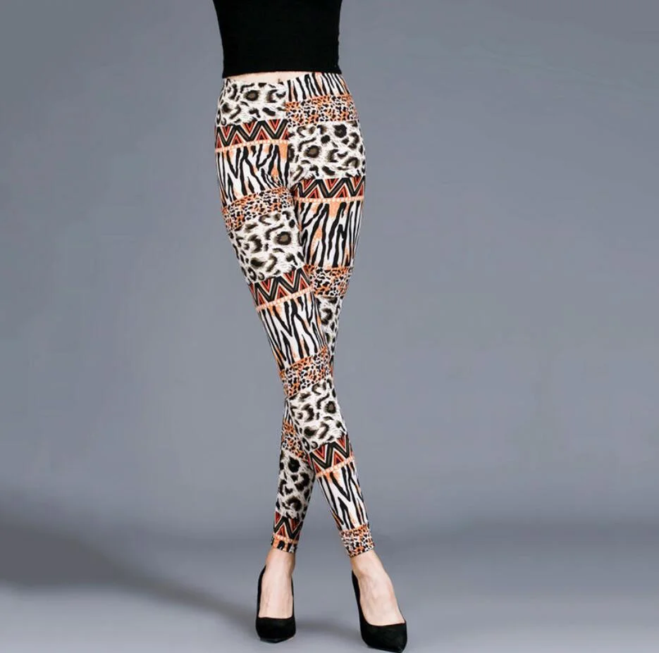 CUHAKCI Leopard Printing Fitness Leggin Fashion Sexy Legging High Waist Push Up Pants S-XXL Size Trousers Woman Leggings