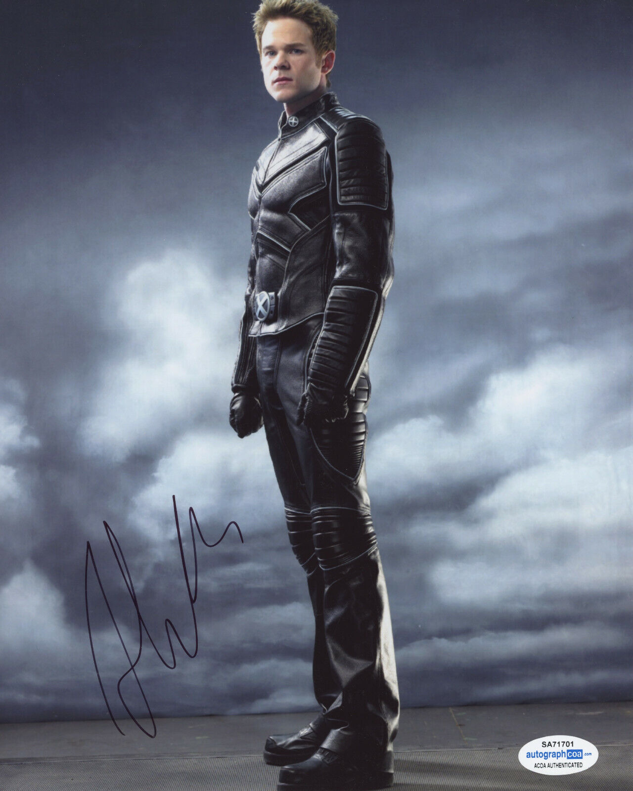 SHAWN ASHMORE SIGNED BOBBY DRAKE ICEMAN 8x10 Photo Poster painting! X-MEN ACOA COA EXACT PROOF