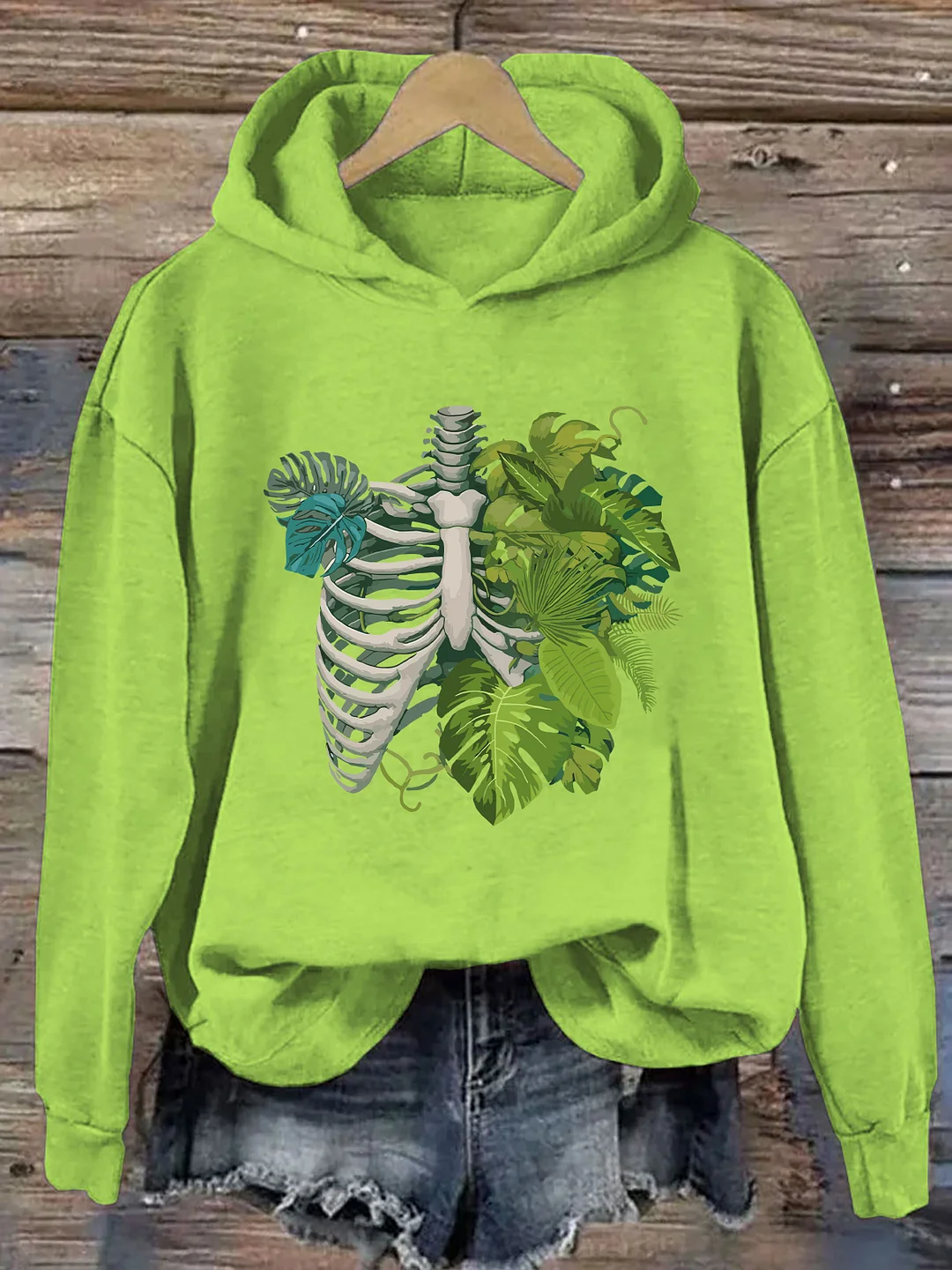 Skeleton Plant Body Hoodie