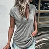 Women's Crew Neck Similar Panel T-Shirt