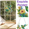 2D Flat Hummingbird DIY Diamond Art Pendant Special Shape Wall Door Decoration