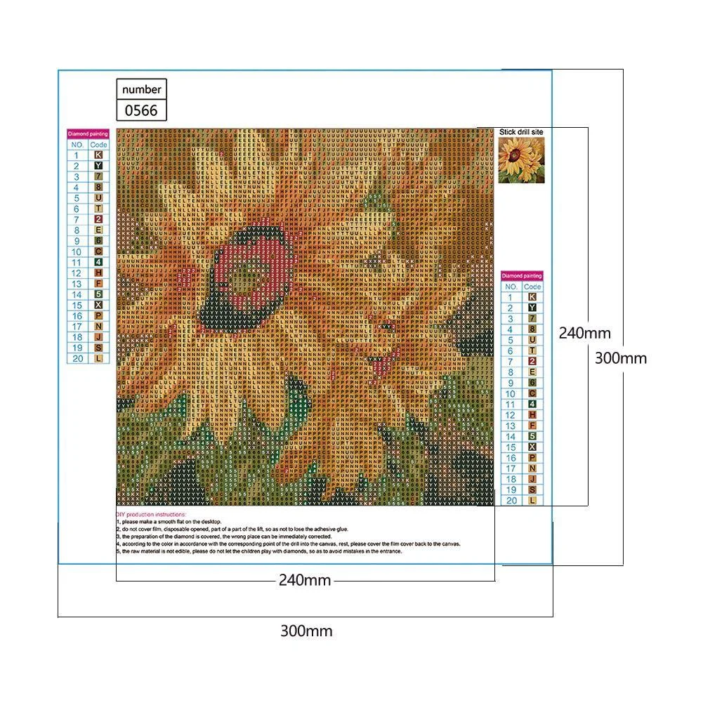 Diamond Painting - Full Round Drill - Sunflower(30*30cm)